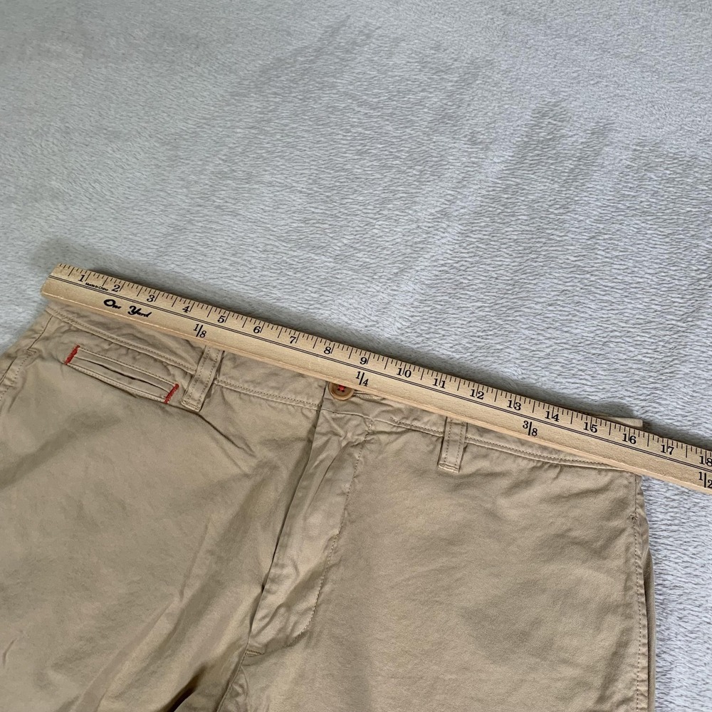 UNTUCKit Adler Shorts Mens 32 Khaki Chino 100%‎ Pima Cotton Flat Front 9" Inseam - Picture 4 of 12